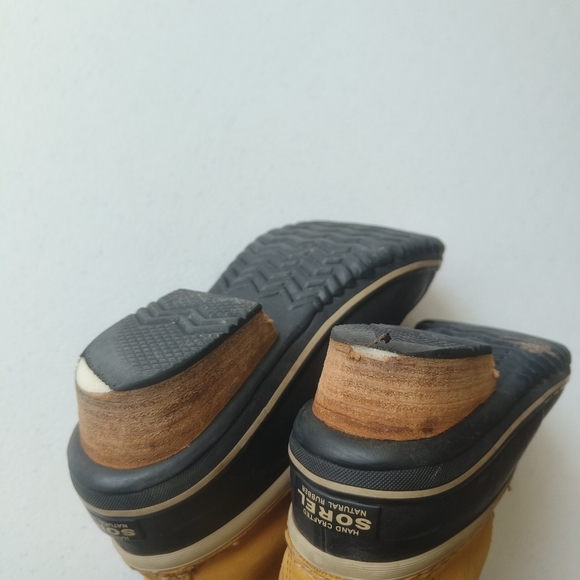 Sorel Womens Slimpack Brown Leather Lace II WP Insulated Heeled Duck Boot Sz 9 - Picture 3 of 9